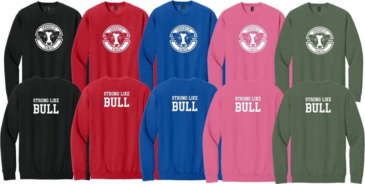 CrossFit Vinita — Strong Like Bull Crewneck
